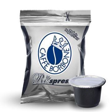 100 Capsule Compatibili Nespresso Borbone Nero Miscela Robusta e Arabica