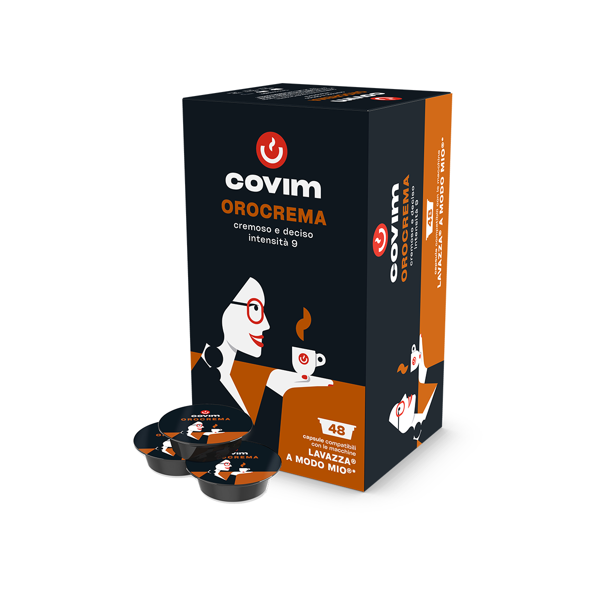 96 Capsule Compatibili Lavazza A Modo Mio Covim Orocrema