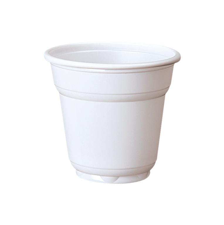 100 Bicchieri caffè 88 cc in plastica bianco