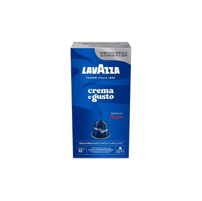 100 capsule Lavazza compatibili Nespresso in alluminio crema e gusto classico