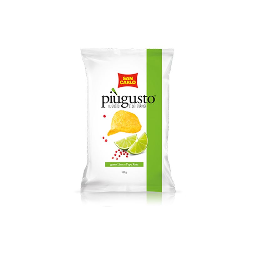 40 Patatine San Carlo Pepe Rosa e Lime 25g