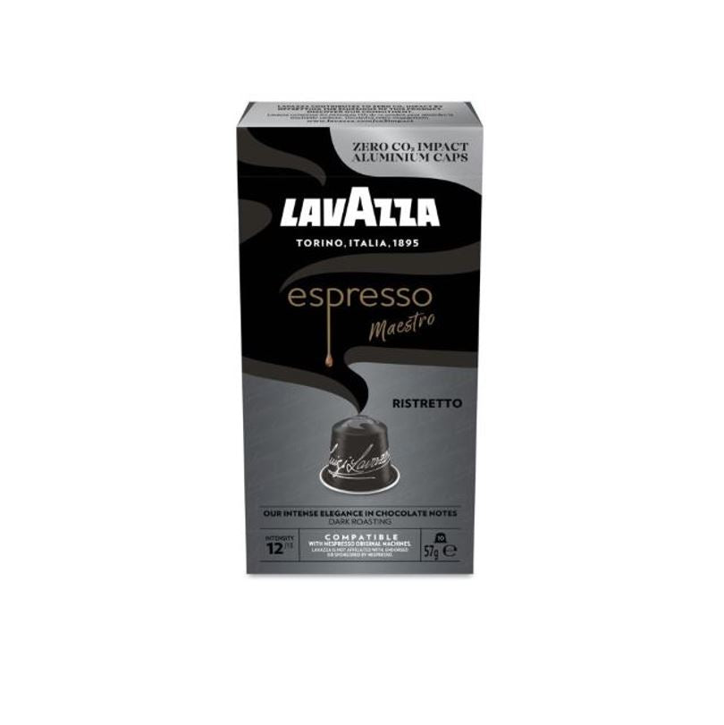 100 capsule Lavazza compatibili Nespresso in alluminio nero ristretto