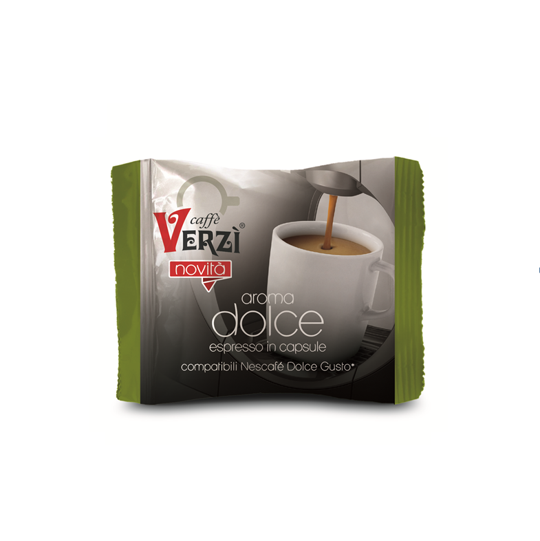 50 Capsule Compatibili Dolce Gusto Verzi Aroma Dolce