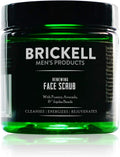 Brickell Men'S Scrub Viso Rinnovatore per Uomo, Naturale E Biologico, Scrub Viso Esfoliante Formulato Con Perline Di Jojoba, Extra Di Caffè E Pomice, 118Ml, Profumato