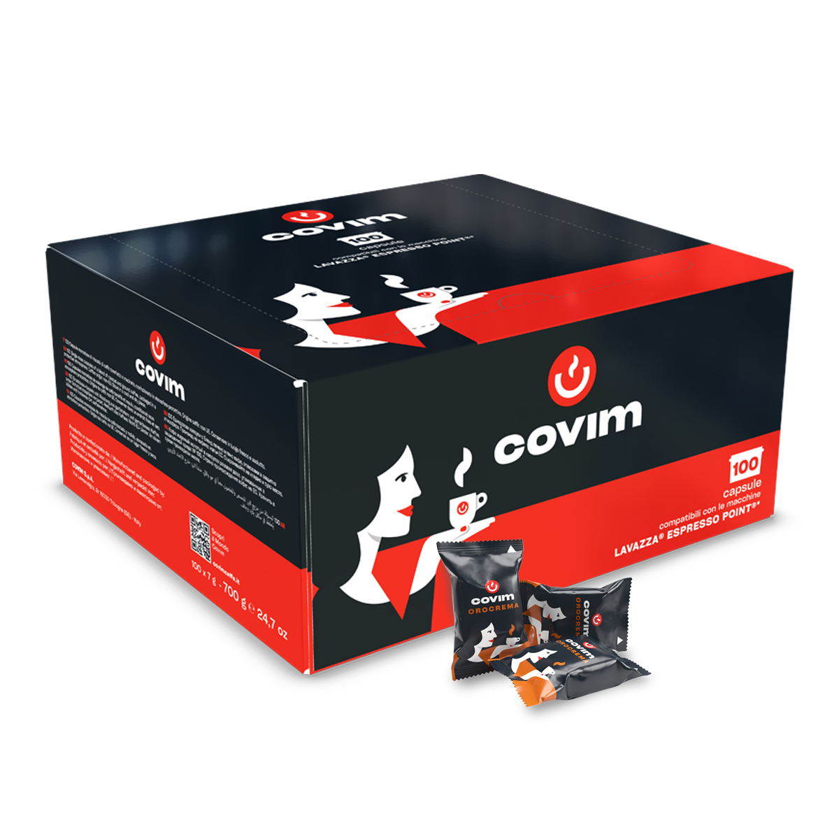 100 Capsule compatibili espresso point covim orocrema