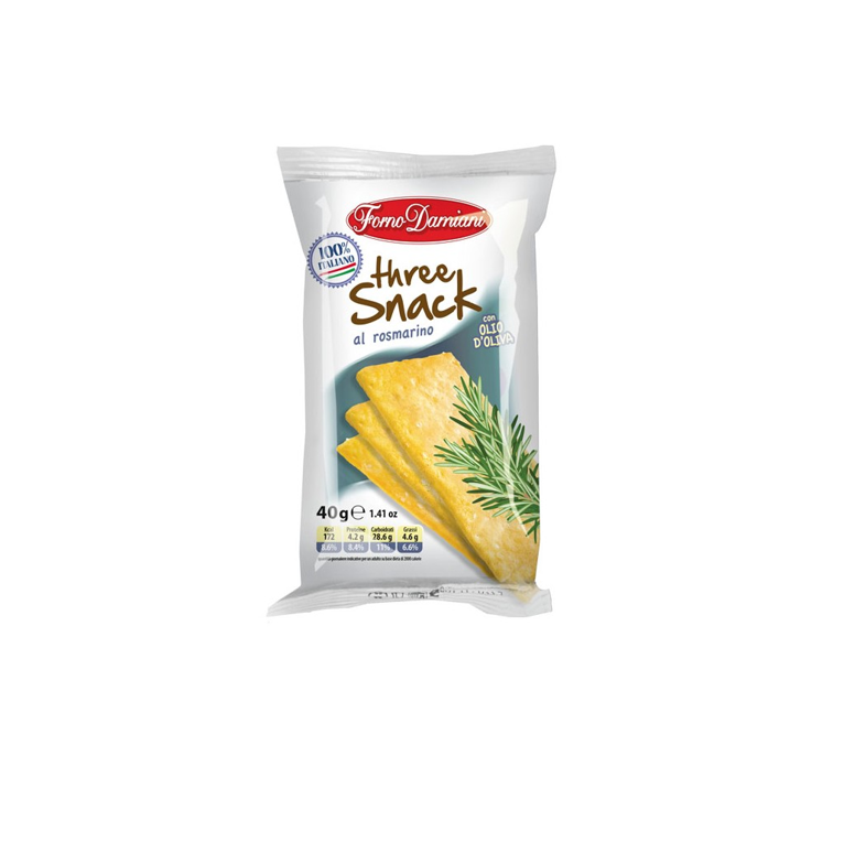 50 Schiacciatine Forno Damiani Three Snack Rosmarino